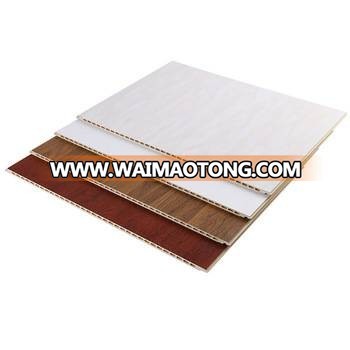 PVC Marble Wall Panel + Wood Grain Wainscoting Composite Material Level Top